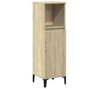 Eleganz Armario de baño Sonoma roble 30 x 30 x 100 cm de madera y metal - Elegante juego de muebles de baño para más espacio y orden