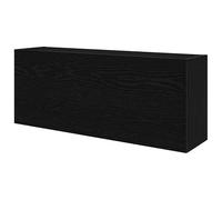 Eleganz Armario de pared de baño negro 100 x 25 x 40 cm de material de madera - Moderno armario de baño con mucho espacio para toallas y artículos de tocador, ahorra espacio y es duradero