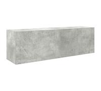 Eleganz Armario de pared para baño, color gris hormigón, 100 x 25 x 30 cm, de material de madera, moderno armario de baño con mucho espacio de almacenamiento, ahorra espacio y es duradero, ideal para