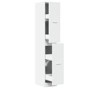 Eleganz Armario farmacéutico blanco 30 x 41 x 174,5 cm | Juego de muebles de salón de madera | elegante estantería para almacenamiento | ahorra espacio y es duradero