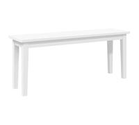 Eleganz Banco de 110 cm, madera maciza, árbol de goma, estable para terraza y salón, duradero y resistente a la intemperie, perfecto para espacios pequeños