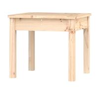 Eleganz Banco de jardín de madera maciza de pino, 50 x 44 x 45 cm, natural y duradero para terraza y jardín, madera sin tratar para un ambiente rústico