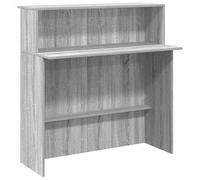 Eleganz Barra de recepción gris Sonoma 100 x 50 x 103,5 cm de material de madera - puestos de trabajo en la oficina grande - Duradero y moderno - Solución práctica para áreas de recepción