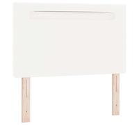 Eleganz Cabecero de 100 cm PVC blanco - Cabecero montado en la pared para dormitorio - Duradero y fácil de limpiar - Diseño moderno para espacios elegantes