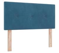 Eleganz Cabecero de cama de 90 cm de color azul aterciopelado - Cabecero moderno para dormitorio, ambiente acogedor y diseño elegante