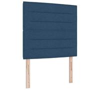 Eleganz Cabecero de cama de tela azul de 100 cm - Cabecero de cama moderno para dormitorio, duradero y cómodo, ideal para habitaciones pequeñas y habitaciones de invitados