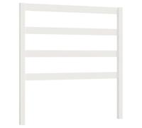 Eleganz Cabecero de madera maciza de pino 81 x 4 x 100 cm | blanco | duradero y natural para dormitorio | diseño moderno para camas y accesorios