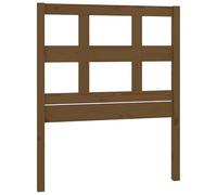 Eleganz Cabecero de madera maciza de pino 95,5 x 4 x 100 cm, color marrón miel, duradero y natural, cabecero para dormitorio - Diseño elegante para un sueño reparador