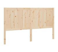 Eleganz Cabecero de madera maciza de pino de 140,5 x 4 x 100 cm, alta estabilidad y aspecto natural, perfecto para camas y dormitorios, diseño duradero para un sueño reparador