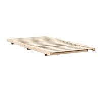 Eleganz Cabecero de madera maciza de pino marrón, 75 x 190 cm, marco de cama natural para dormitorio, duradero y elegante