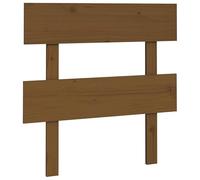 Eleganz Cabecero de madera maciza de pino marrón miel 78,5 x 3 x 81 cm - cabecero de cama de alta calidad para dormitorio, duradero y aspecto natural