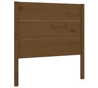 Eleganz Cabecero de madera maciza de pino marrón miel, 81 x 4 x 100 cm, accesorio de marco de cama de alta calidad para dormitorio, aspecto de madera natural y duradero