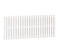 Eleganz Cabecero de pared de madera maciza de pino 147 x 3 x 60 cm - cabecero de cama blanco para dormitorio, duradero y natural - Diseño elegante para viviendas modernas