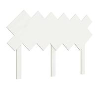 Eleganz Cabecero para cama de madera maciza de pino - Blanco 122,5 x 3 x 80,5 cm - Natural y duradero para dormitorio - Diseño moderno para un sueño reparador