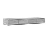 Eleganz Cajón de cama Sonoma gris 120 x 36,5 x 16,5 cm de material de madera - práctico almacenamiento debajo de la cama para más espacio de almacenamiento, ideal para habitaciones pequeñas y