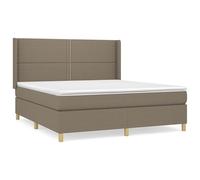 Eleganz Cama con somier con colchón, 160 x 200 cm, tela topo, sistema de sueño cómodo para dormir reparador, ideal para dormitorios