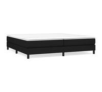 Eleganz Cama con somier de 200 x 200 cm con colchón, moderno sistema de sueño para un sueño reparador, funda de tela negra, gran comodidad y estabilidad