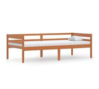 Eleganz Cama de madera maciza de pino, 90 x 200 cm, color marrón miel, madera duradera y natural para un ambiente saludable para dormir, ideal para alérgicos y amantes de la sostenibilidad