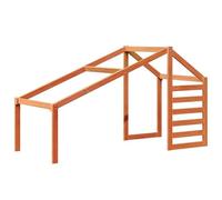 Eleganz Cuna con techo de madera maciza de pino 198 x 97 x 113 cm, natural y estable para un sueño seguro, complemento perfecto para camas y accesorios