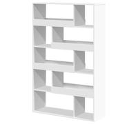 Eleganz Divisor de habitaciones blanco 100 x 33 x 156,5 cm de material de madera | Sistema de estantería para salón, oficina, ahorro de espacio y estable, ideal para espacios pequeños