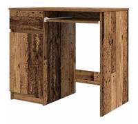 Eleganz Escritorio con aspecto de madera envejecida, 86 x 49 x 76 cm, material de madera, duradero y elegante, ahorra espacio y es práctico, perfecto para oficinas modernas