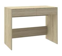 Eleganz Escritorio de madera de roble Sonoma, 101 x 50 x 76,5 cm, espacio de trabajo para oficinas amplias, duradero y ahorra espacio