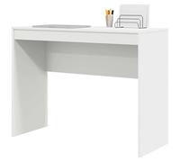 Eleganz Escritorio de oficina grande blanco 100 x 40 x 76 cm de material de madera - duradero y ahorra espacio para lugares de trabajo modernos