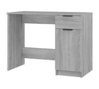 Eleganz Escritorio de oficina grande Sonoma gris 100 x 50 x 75 cm de material de madera, duradero y ahorra espacio para lugares de trabajo modernos
