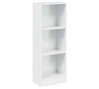 Eleganz Estantería con 3 compartimentos, color blanco brillante, 40 x 24 x 109 cm, de material de madera, moderno sistema de estanterías para salón, oficina o habitación infantil, ahorra espacio y es