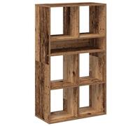 Eleganz Estantería con aspecto de madera envejecida, 66 x 31 x 112 cm, sistema de estanterías de madera para salón y oficina, elegante y duradera, ahorra espacio y es versátil