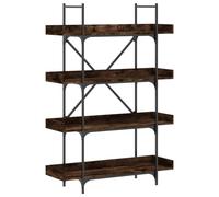 Eleganz Estantería de 4 estantes de madera y metal - Moderno sistema de estanterías para salón, oficina o habitación infantil - Solución de almacenamiento estable y duradera