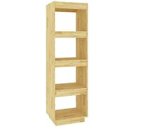 Eleganz Estantería de madera de pino maciza, separador de habitaciones, 40 x 35 x 135 cm, natural y duradera, perfecta para salón y oficina en casa, sin tratar y respetuosa con el medio ambiente