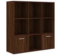 Eleganz Estantería de madera en aspecto de roble 98 x 30 x 98 cm - Sistema de estantería que ahorra espacio para salón y oficina - elegante y duradera