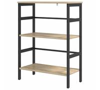 Eleganz Estantería de madera para salón y oficina, sistema de estanterías estable en roble Sonoma, 60 x 29,5 x 81 cm, ahorra espacio y es duradera