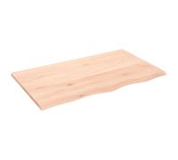 Eleganz Estantería de pared de madera maciza de roble (sin tratar), 100 x 60 x 2 cm, natural y duradera para salón y cocina, perfecto para espacios pequeños y viviendas sostenibles