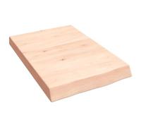 Eleganz Estantería de pared de madera maciza de roble (sin tratar), 40 x 60 x (2-6) cm, natural y duradera para salón, cocina u oficina, perfecto para espacios pequeños y viviendas sostenibles