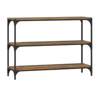 Eleganz Estantería de roble ahumado 100 x 33 x 70,5 cm - Sistema de estantería para salón y oficina | material de madera estable y diseño de acero | ahorra espacio y moderna