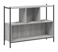 Eleganz Estantería gris Sonoma 102 x 28 x 77,5 cm - Moderno sistema de estantería de madera y acero con recubrimiento en polvo - ideal para salón y oficina - elegante y duradera