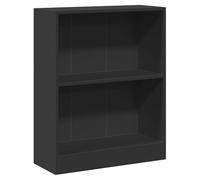 Eleganz Estantería negra 60 x 24 x 76 cm de material de madera - Sistema de estanterías para salón, oficina y más - Diseño estable para orden y estilo