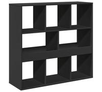 Eleganz Estantería para libros, color negro, 100 x 33 x 94,5 cm, de material de madera, sistema de estanterías que ahorra espacio para salón, oficina o habitación infantil, solución de almacenamiento