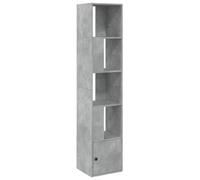 Eleganz Estantería para libros gris hormigón 40 x 36 x 189 cm - Moderno sistema de estantería de madera para salón y oficina - elegante y ahorra espacio