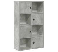 Eleganz Estantería para libros gris hormigón 60 x 24 x 101,5 cm de material de madera - Moderno sistema de estanterías para salón y oficina - solución de almacenamiento estable y que ahorra espacio