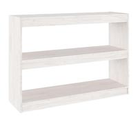 Eleganz Estantería separador de habitaciones de madera de pino maciza, 100 x 30 x 71,5 cm, sistema de estanterías estable para salón, oficina y más, aspecto natural y duradero