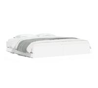 Eleganz Estructura de cama con cajones, 160 x 200 cm, color blanco, con espacio de almacenamiento para dormitorio, ahorra espacio y es estable, solución moderna para más orden