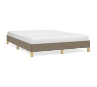 Eleganz Estructura de cama de 140 x 200 cm, tela topo, moderno marco de cama sin colchón para dormitorio, duradero y elegante, ideal para espacios pequeños