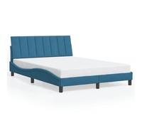 Eleganz Hanko Estructura de cama sin colchón, 120 x 200 cm, funda de terciopelo y estructura estable para un sueño reparador, ideal para dormitorios y habitaciones de invitados