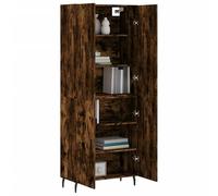 Eleganz Highboard roble ahumado 69,5 x 34 x 180 cm de madera y metal - Moderno juego de muebles de salón para almacenamiento y estilo | duradero y elegante