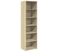 Eleganz Highboard Sonoma Roble 50x41x185 cm de madera | Juego de muebles de salón con gran espacio de almacenamiento | Diseño moderno para espacios pequeños | Duradero y fácil de limpiar