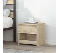 Eleganz Juego de 2 mesitas de noche, roble Sonoma, 40 x 30 x 39 cm, material de madera, moderno y estable para dormitorio, habitación de invitados o apartamento, ahorra espacio y es duradero