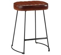 Eleganz Juego de 2 taburetes de bar, color marrón oscuro, 40 x 29,5 x 53 cm, otomana de alta calidad para cocina, salón y balcón - Taburete estable y cómodo para bar, gastronomía y decoración del